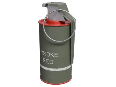 Smoke Grenade - Low Poly Game Ready Low-poly 3D model