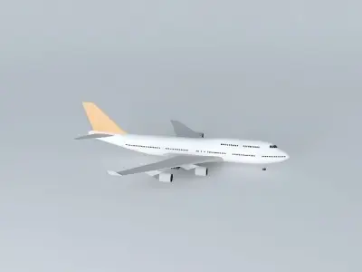 Airplane in Guarulhos Airport 3D model