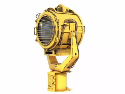 Searchlight speaker Low-poly 3D model