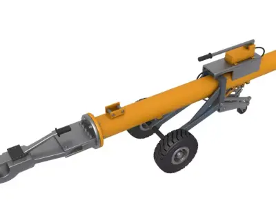 Aircraft Towbar 3D model