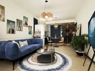 Vintage Restaurant French 3D model