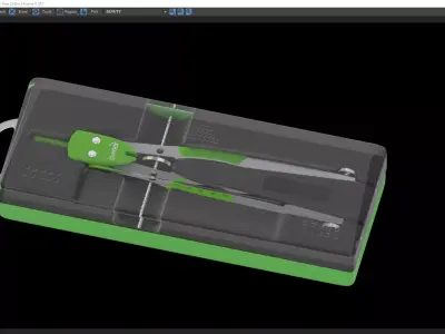 Compass A tool in computer screen 3D model