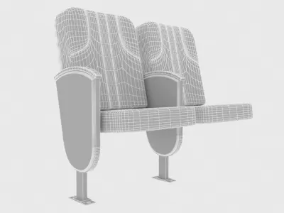 armchair theater chair Free 3D model