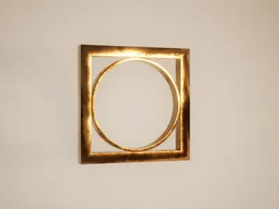 Bronze Wall Decoration 04 Free low-poly 3D model