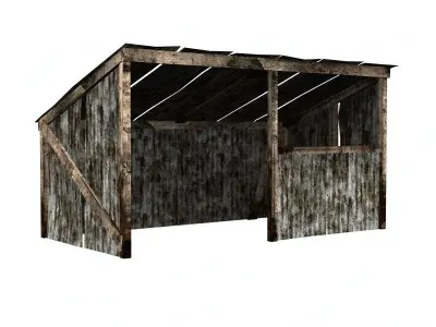 Rusty Old Shack 3D model