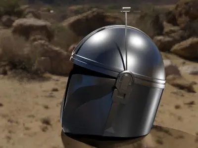 mandalorian helmet starWars 3D model