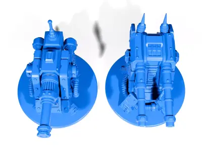 Fantasy Gun turrets 3D print model