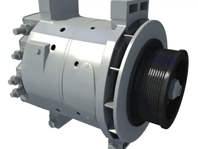 Silver Engine Part 6 3D model