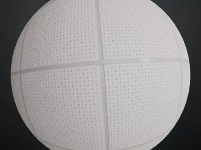 Acoustic Ceiling Panel with Strips PBR Seamless Texture