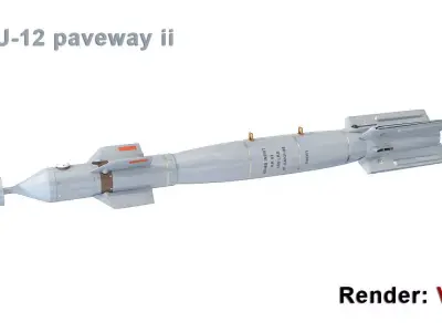 GBU-12 paveway ii 3D model