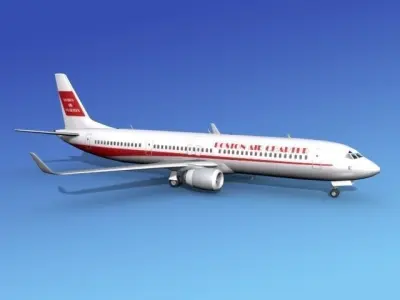 Boeing 737-900ER Boston Air 3D model