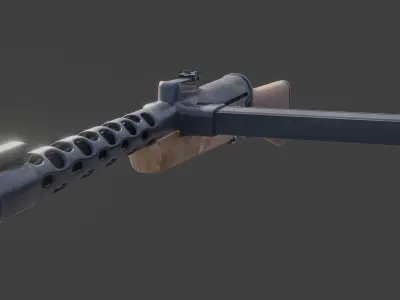 ZK383 ak rifle 3D model