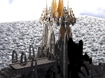 Dark Moria ore Tower 5 3D model