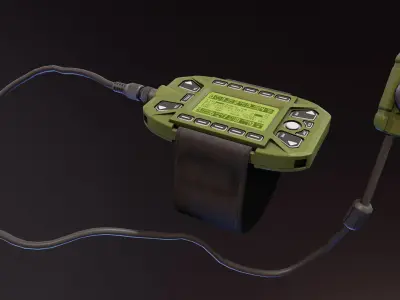 KDU for HAMR Radio Low-poly 3D model