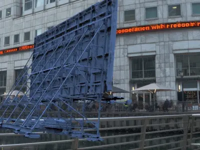 Sign billboard 3D model