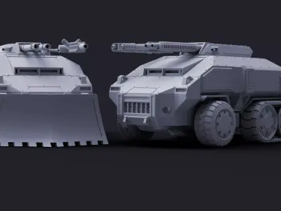 Defender APC - Mutant Militia 3D print model