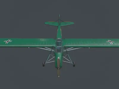 Fieseler Fi 156 Storch Low-poly 3D model