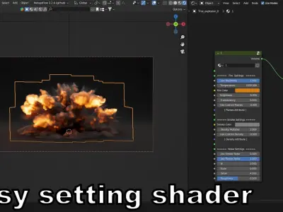 Low Poly Explosion 1 Trial version Free 3D model