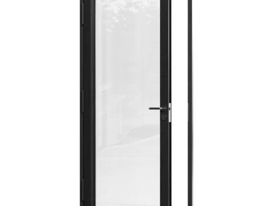  Glass Door Model, Black 