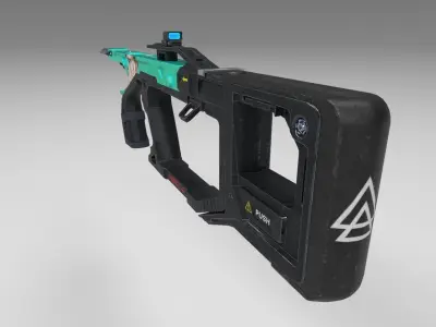 sci-fi gun Free 3D model