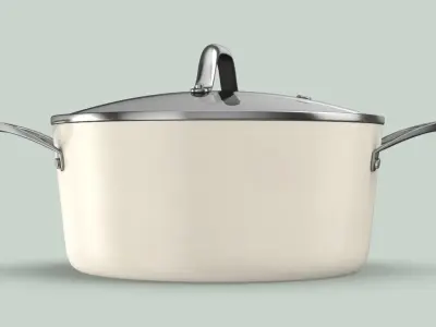 Contemporary Cookware - Sauce Pan 3D model