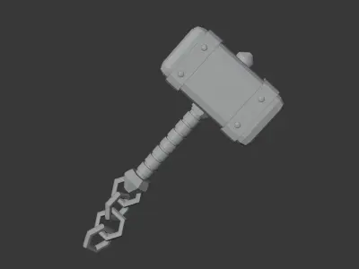 3D Hammer 3D model