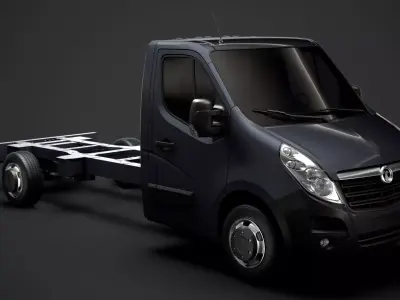 Vauxhall Movano SingleCab SW E30 Chassis 2014 3D model