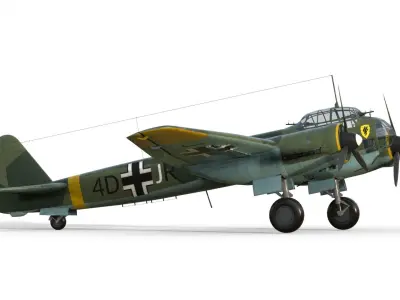 Junkers Ju 88 bomber 3D model