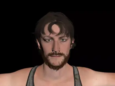 Sci-Fi Man unrigged Free 3D model