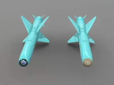 NASR-1 Iranian Anti-Ship Cruise Missile Low-poly 3D model