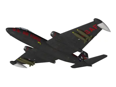 Martin B-57B Canberra 3D model