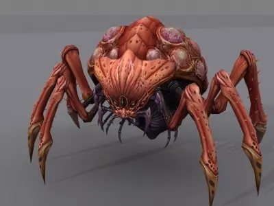 Queen bug Low-poly 3D model