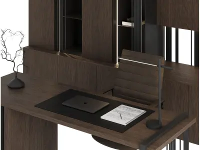 Workplace 002 3D model purchase