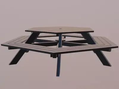Outdoor Bench Free 3D model