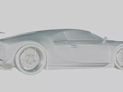 Luxury Super Sports Car 3D Model Low-poly 3D model