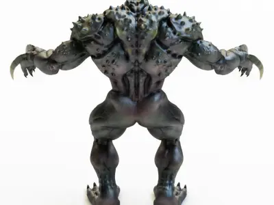 Green Wolverine Monster 3D model