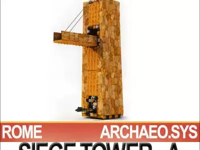 Roman Legionary Siege Tower A 3D model