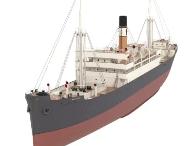 Steam Ship 3D model