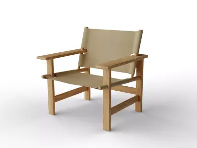 Canvas Chair Free 3D model