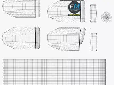 Missiles and bombs collection Free low-poly 3D model