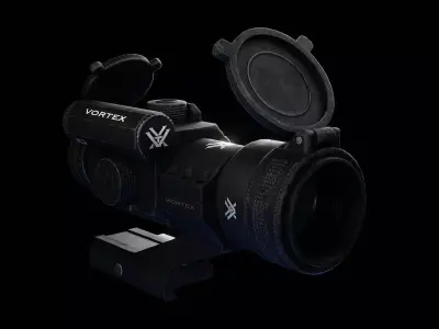 StrikeFire II Red Dot Rifle Optic Low-poly 3D model