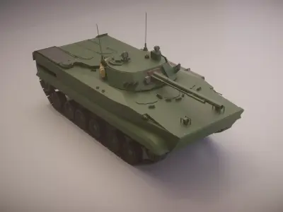 Simple BMP-3 IFV Low-poly 3D model
