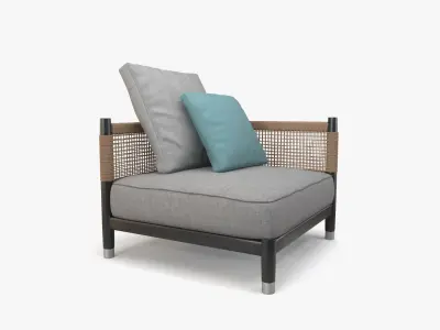 Parker Arm Chair 3D model