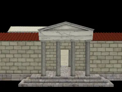 Athena Temple Troy VIII 3D model