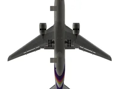 Boeing 777-200ER Thai Airways International 3D model