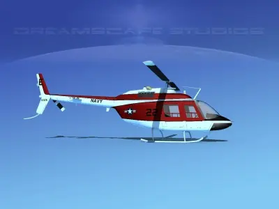 Bell OH-58B US Navy 1 3D model
