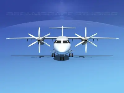 Dornier Do-328-130 Unmarked 3 3D model