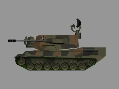 SPAAG Cheetah Low-poly 3D model