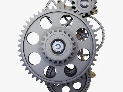 Gear mechanism v 4 3D model