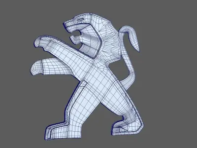 Peugeot Logo 3D model